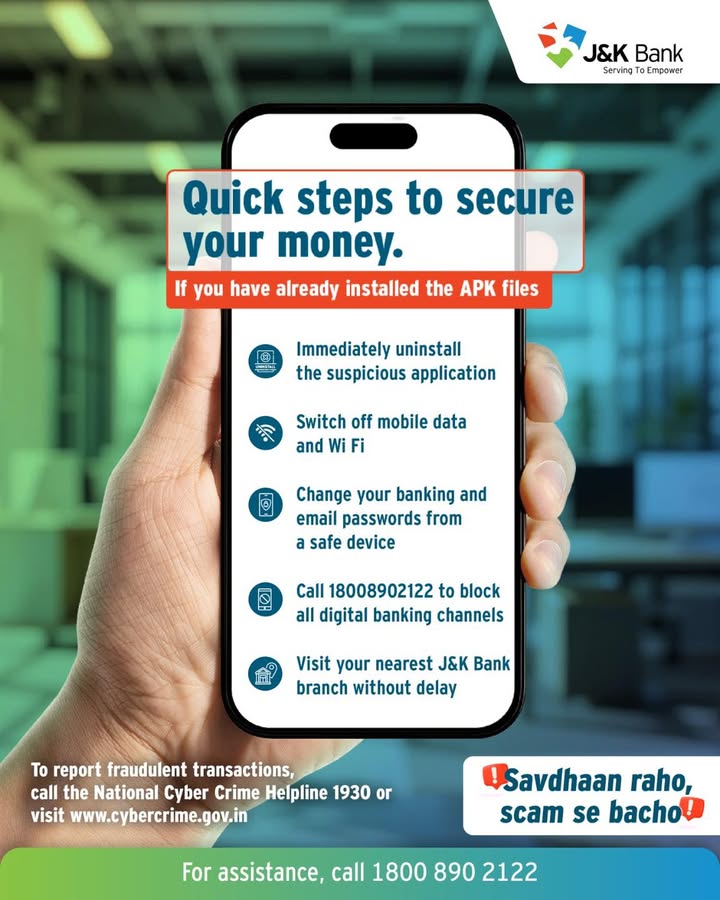 If you have installed a suspicious app, act immediately