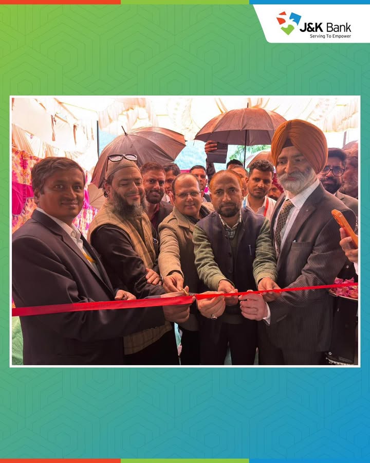 J K Bank commissions ATM at Khawas block in Rajouri Continuing its mission to enhance ease of banking through digital chan...