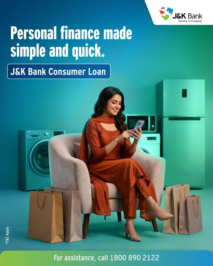 J K Bank Consumer Loan is designed to support you with seamless process and flexible repayment options