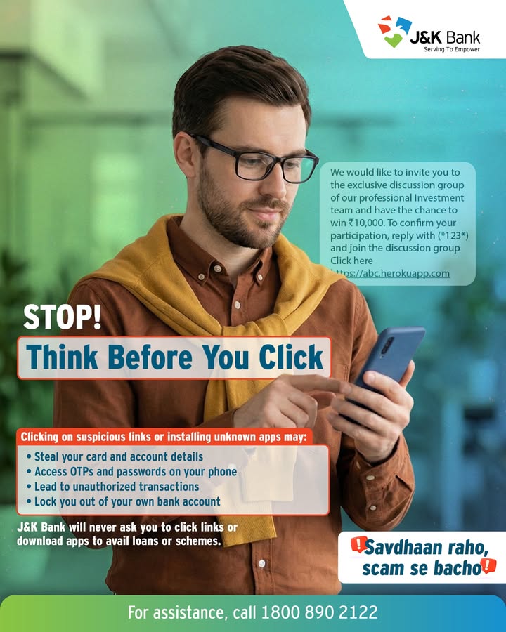 One careless click can cost more than you imagine. Suspicious links and unknown apps can compromise your data and money