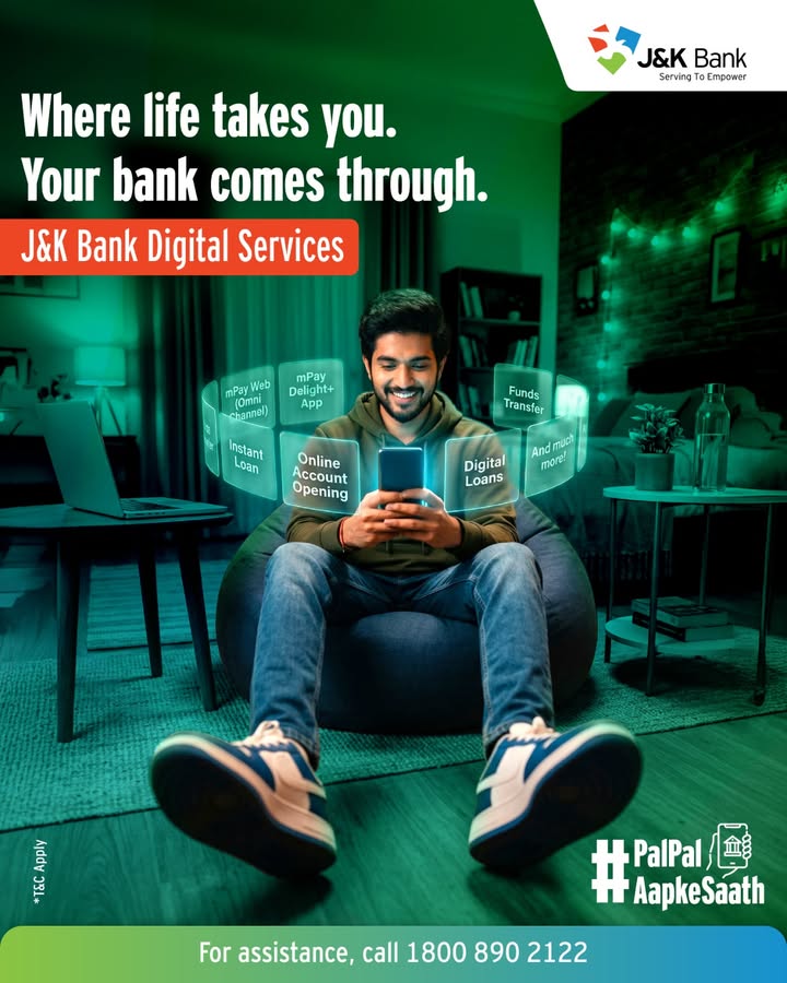 From everyday banking to instant needs, J K Bank Digital Services bring more ease to the way you bank