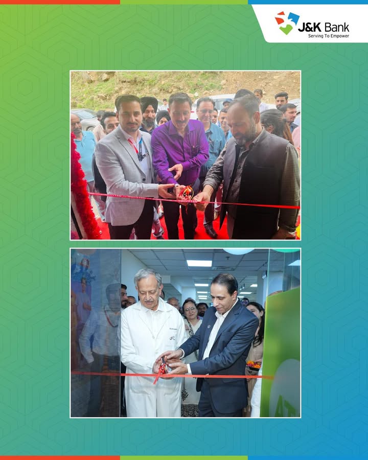 J K Bank commissions new ATMs at ILBS Delhi, Rakiban Rajouri Reinforcing its commitment towards expanding accessible digita...