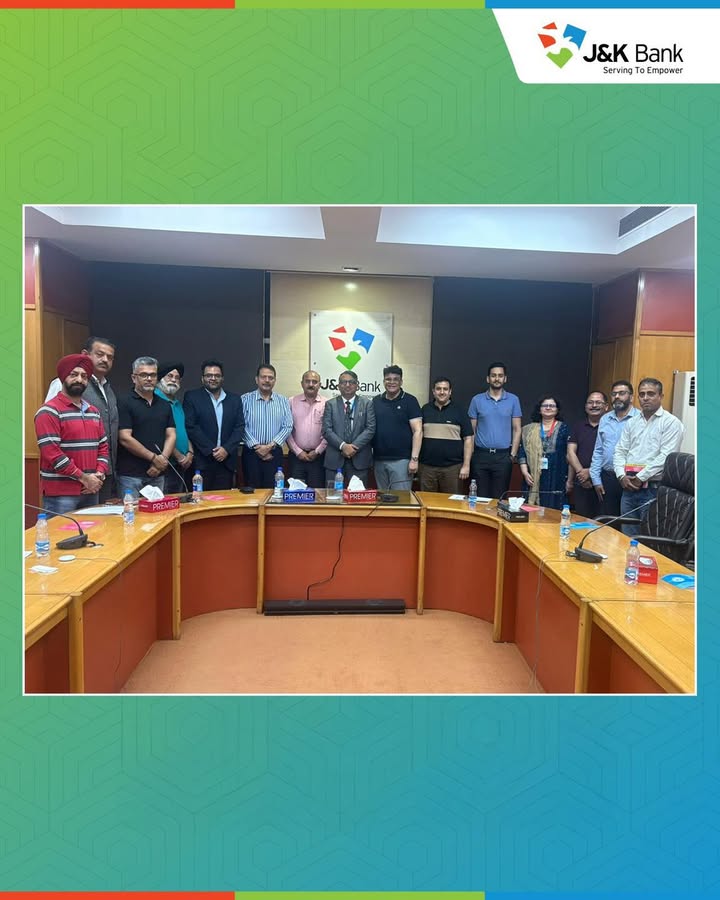 J K Bank engages Jammu car dealers to deepen vehicle finance partnership Continuing its outreach to strengthen retail lendi...