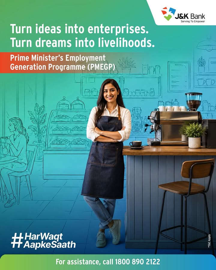 Take the first step towards self employment with financial support under PMEGP