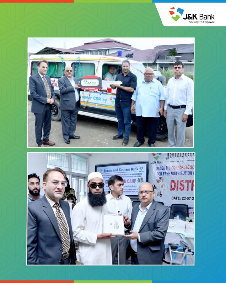 J K Bank reinforces social commitment through key CSR interventions Executive Director Sudhir Gupta presides over Project ...
