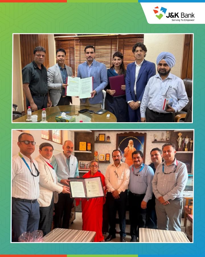 J K Bank expands corporate salary portfolio with two new MoUs in Srinagar and Udhampur Further strengthening its institutio...