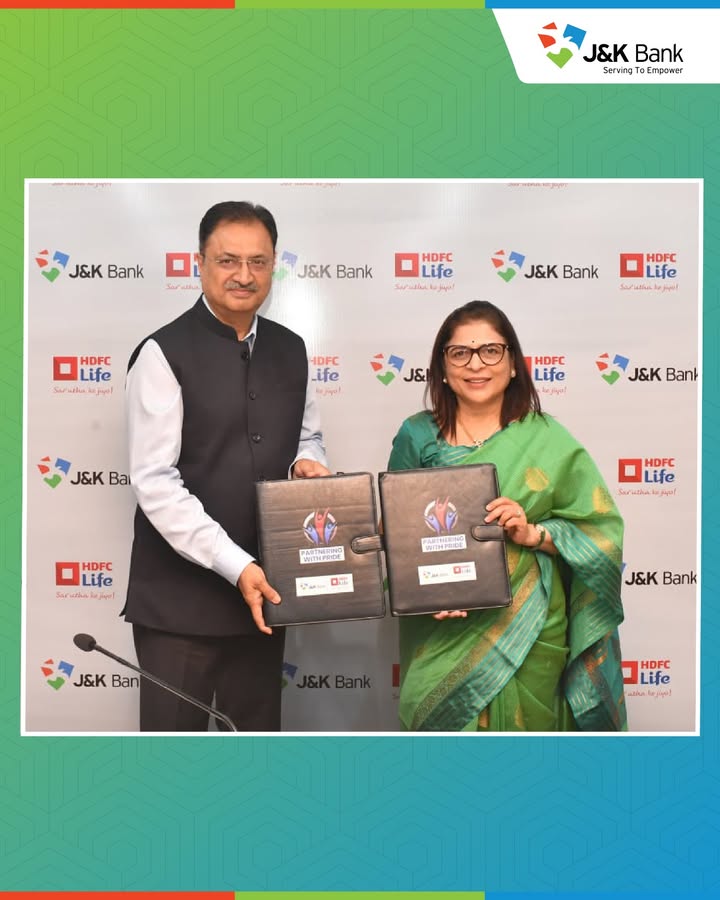 J K Bank teams up with HDFC Life to expand customers insurance choices We believe that greater choice creates greater value ...