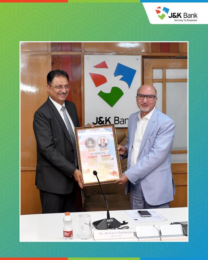 J K Bank bids warm farewell to two GMs J K Bank today accorded a warm farewell to General Managers Rakesh Koul and Syed Rai...