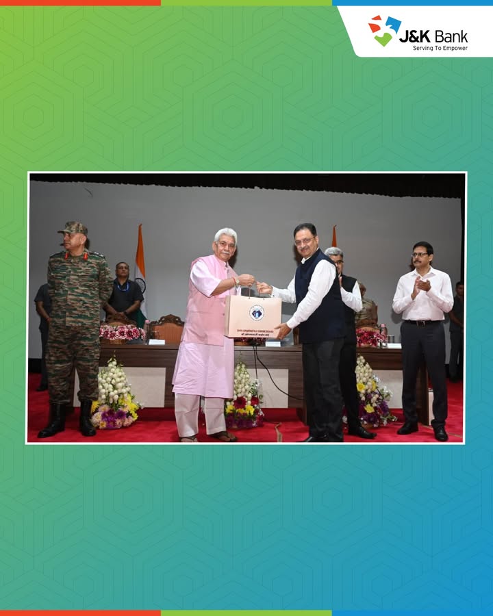 LG Manoj Sinha felicitates J K Bank for support to Shri Amarnathji Yatra 2026 Lieutenant Governor Manoj Sinha felicitated J...
