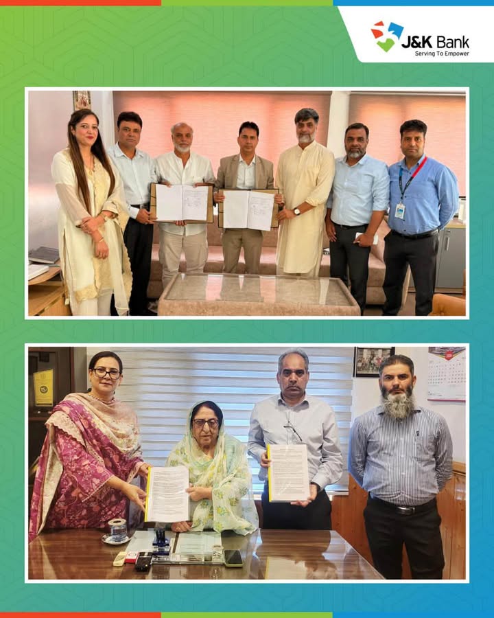 J K Bank signs three CSP MoUs in Kashmir, extends benefits to 887 employees Reaffirming its commitment to strengthening rel...