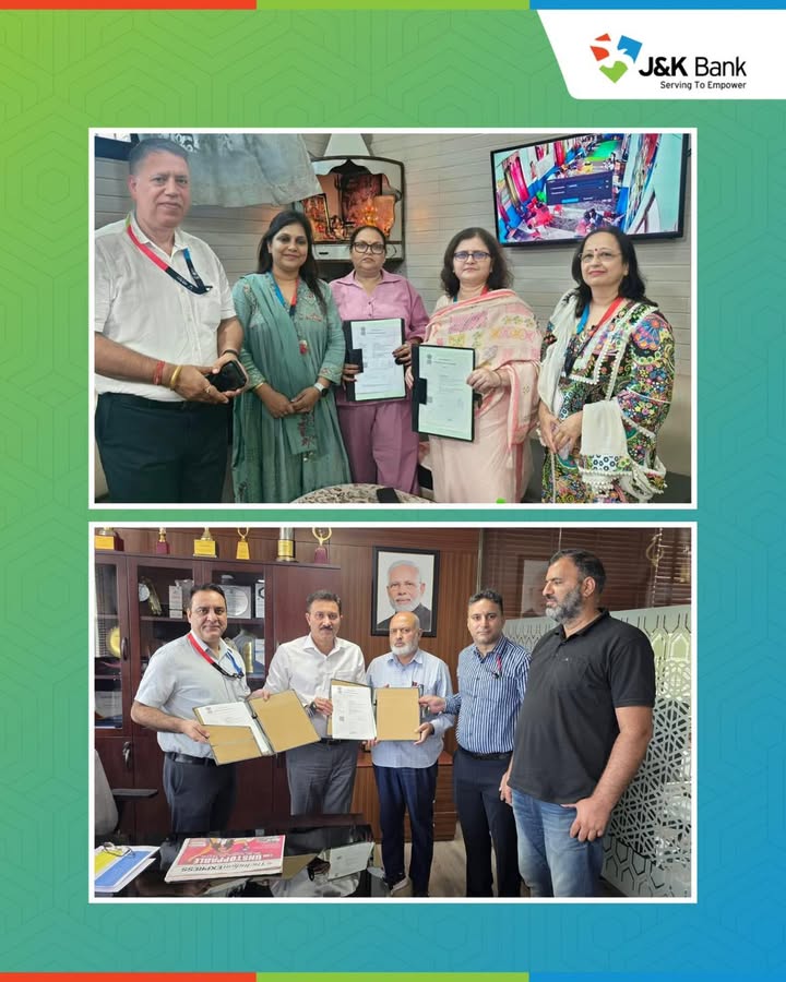 J K Bank strengthens institutional outreach through five CSP partnerships in Jammu and Kashmir Strengthening its institutio...