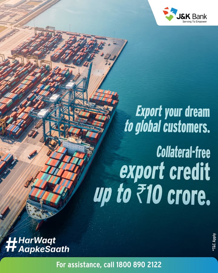 Expand your global presence with J K Bank Export Credit