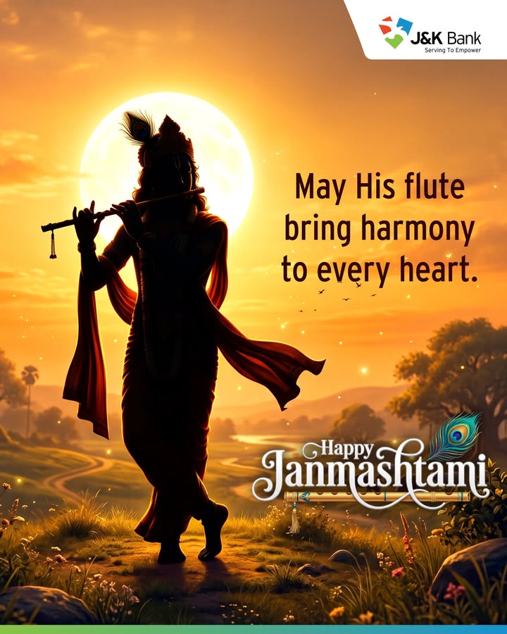 May the divine grace of Lord Krishna bring peace to every heart, harmony to every home, and light to every path