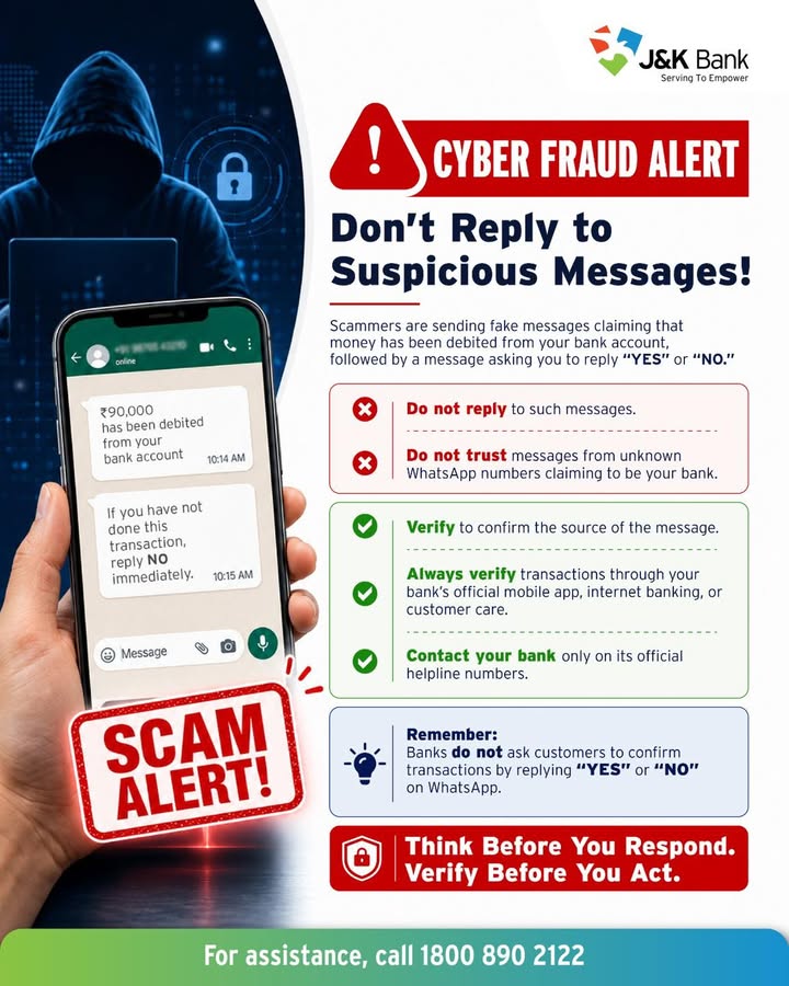 A fake message can make you panic. Dont let it make you act