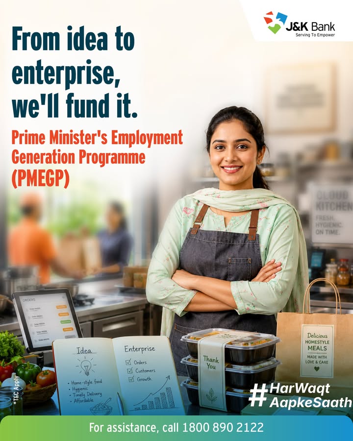 Bring your business idea to life with financial assistance under the Prime Minister s Employment Generation Programme PMEGP...