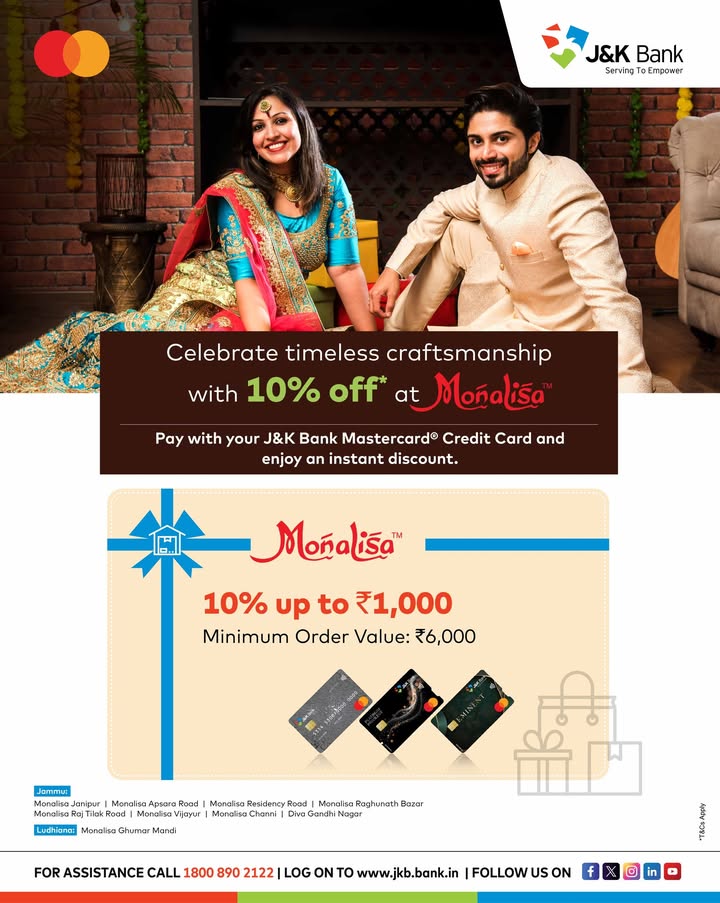 Some celebrations deserve a little extra sparkle. Make every festive shopping moment more special with J K Bank Mastercard