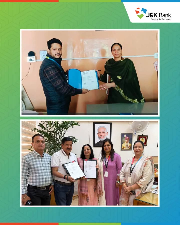J K Bank expands salary banking partnerships across Jammu, Kashmir Further strengthening its institutional relationships an...
