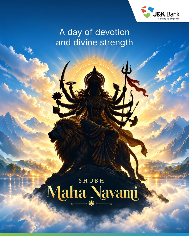 May this auspicious day of Maha Navami bring divine blessings, inner strength and prosperity to you and your loved ones