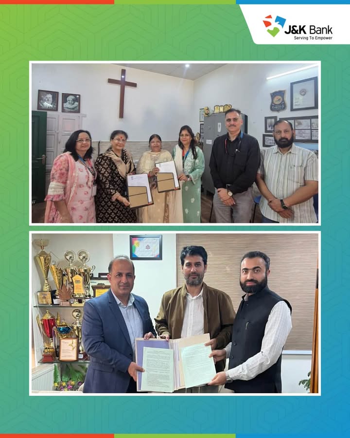J K Bank strengthens institutional ties with five new salary banking partnerships Strengthening its institutional relations...