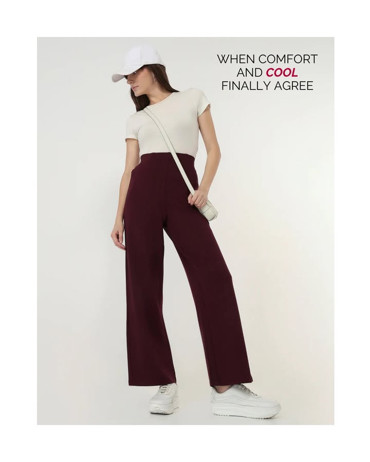 When comfort and cool finally agree. Wide leg energy all day