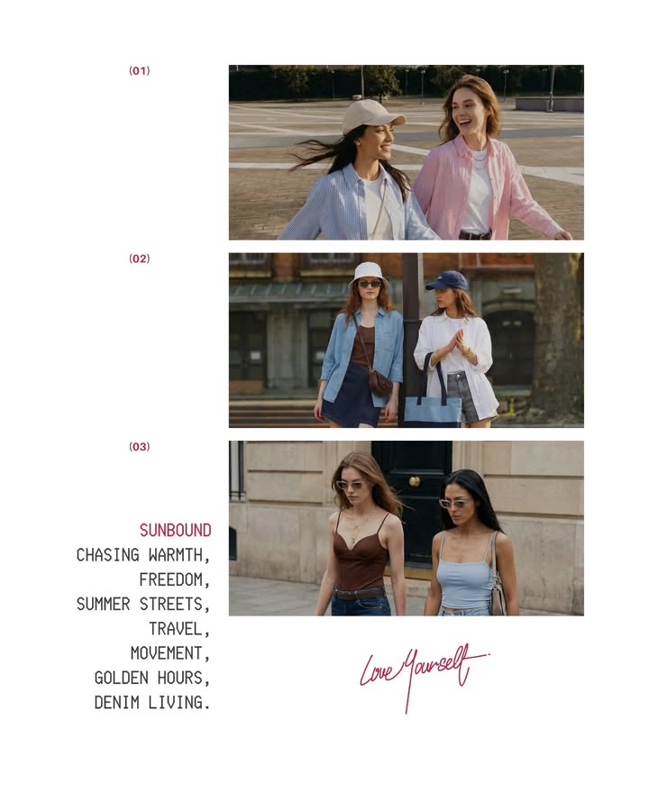 Chasing warmth. Golden hours. Styles that moves with every summer plan