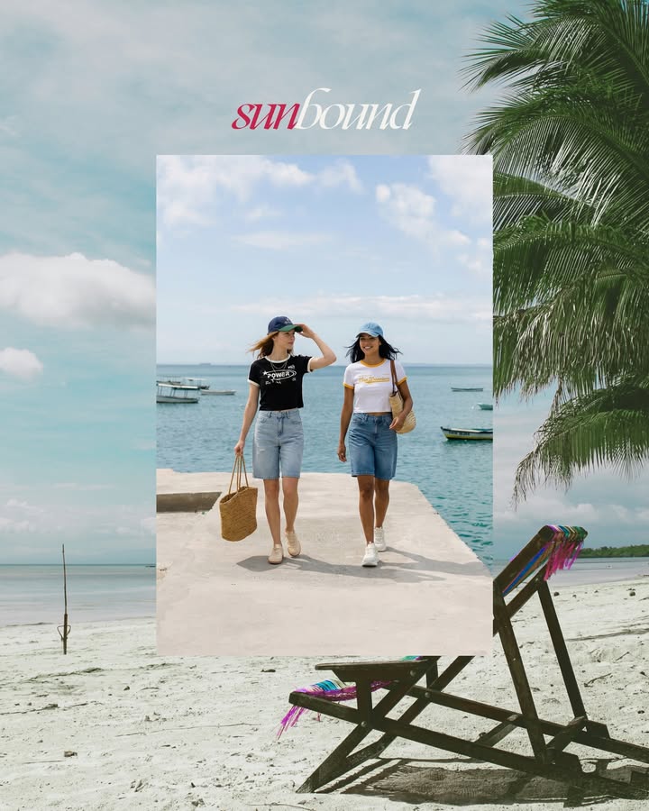 Sun above. Denim below. Now walk somewhere. This summer, were Sunbound