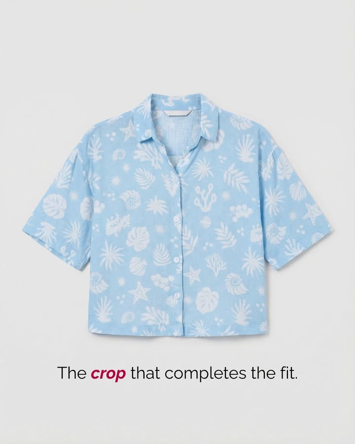 The crop that completes the fit, every time. Kraus, crop shirt, summer style, outfit basics 