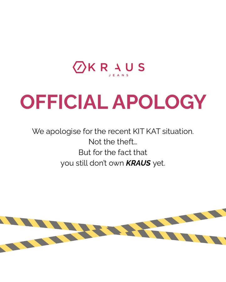 Were sorry not for the KIT KAT, but for you still not owning KRAUS KRAUS Jeans, Kit Kat trend, Denim drop, Str...