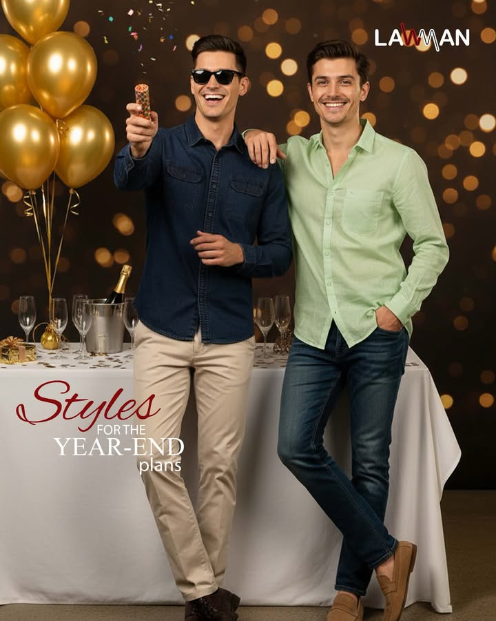 The year is ending soon, so your party should start. Shop the new year party looks from Lawman