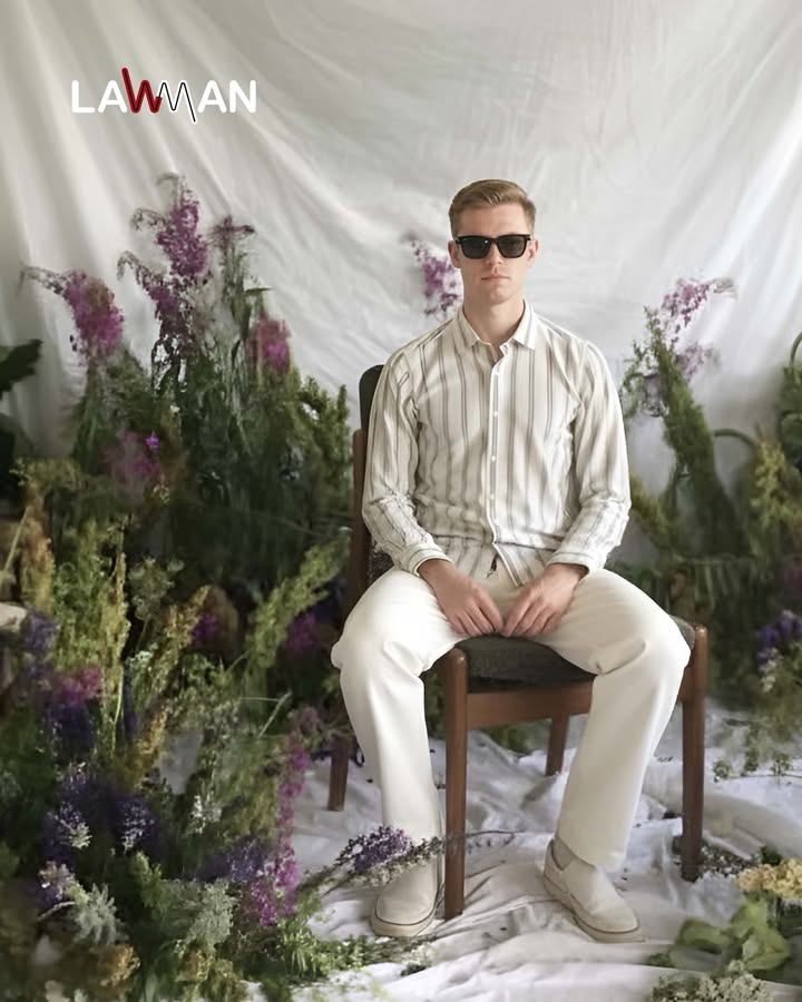 Lightweight shirt with tailored trousers. Designed for comfort without losing structure.