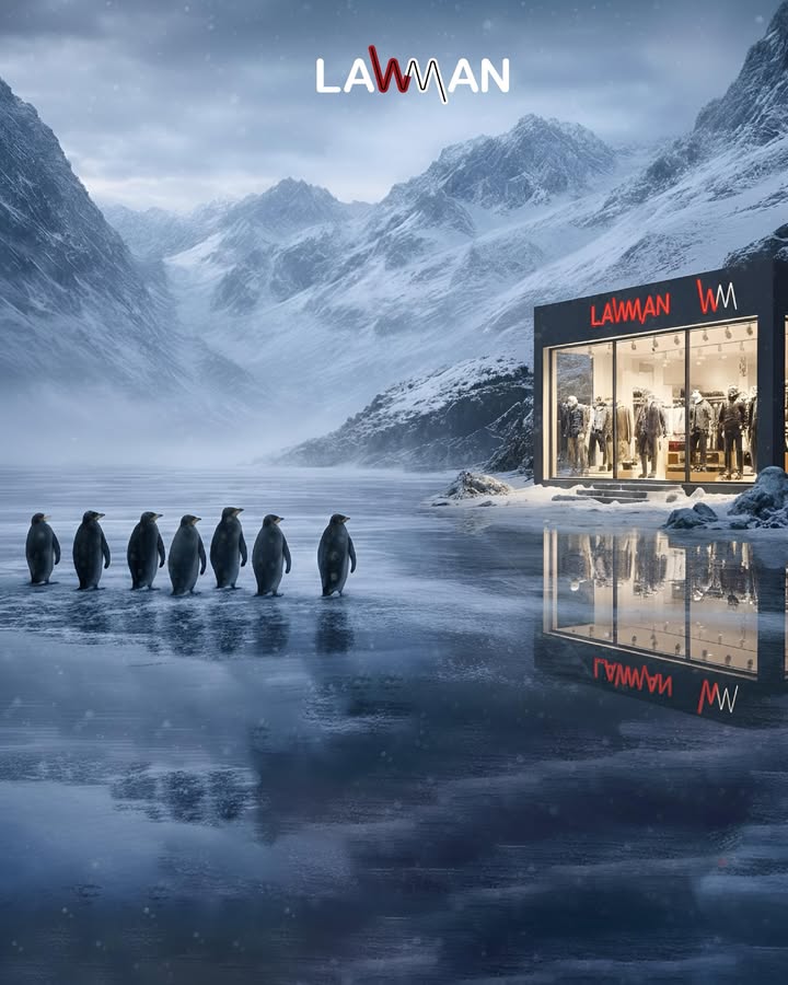 Penguin was looking for a store in Antartica to shop winter essentials. penguin trend