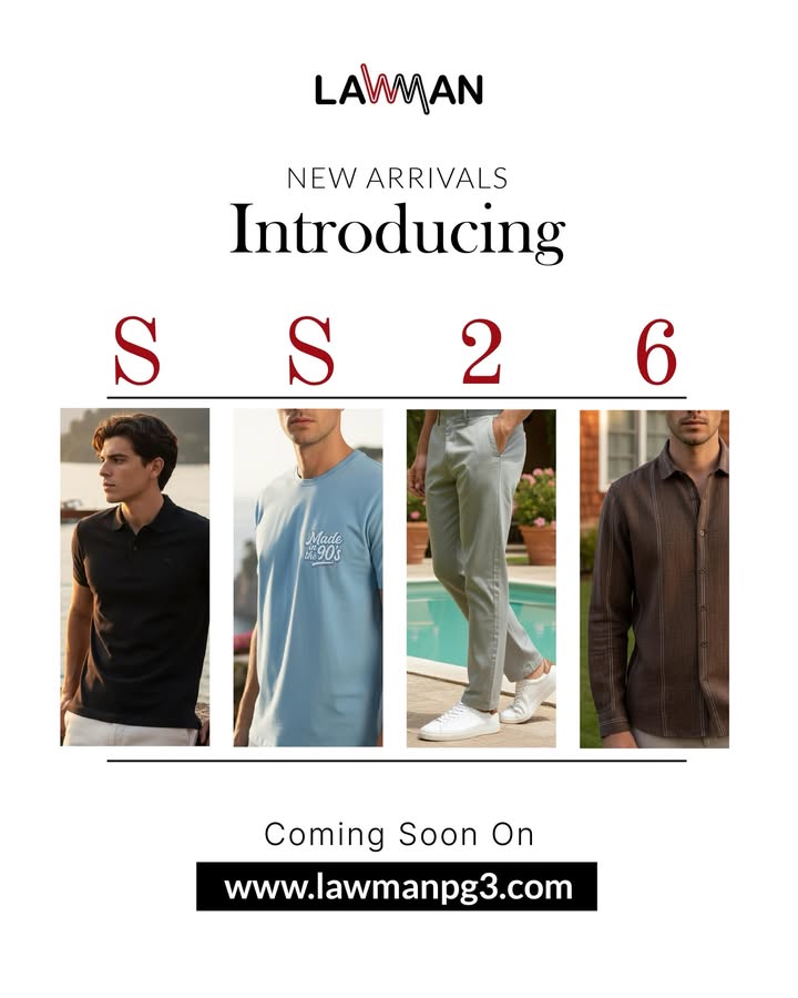 Stay ready. Because when this drops so will your old fits. LawmanSS26 newstyleseveryweek shoponline