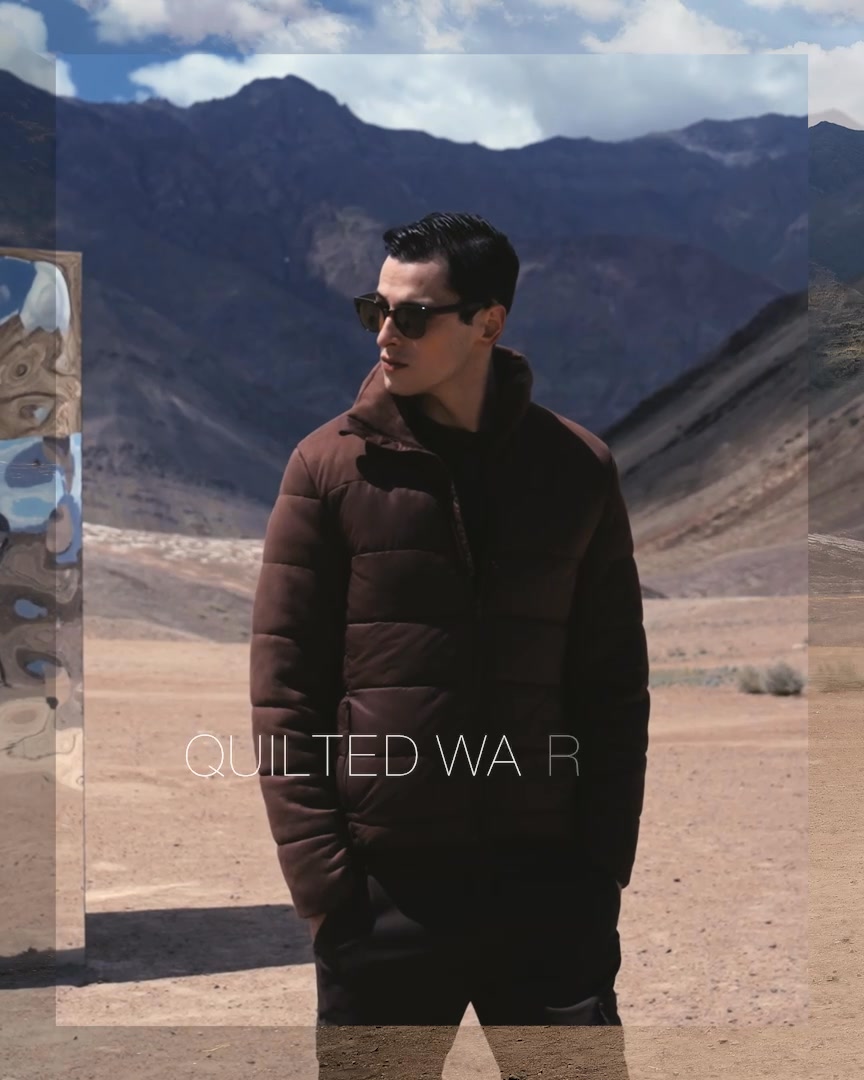 Quilted brown built for winter layers Shop the look, wear it your way Mufti All Same Campaign, Mufti AW25, Tonal Brown Outf...