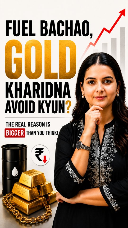 Fuel bachao. Gold buying rethink karo. Government ne aisa kyun bola Because this wasnt just about saving money