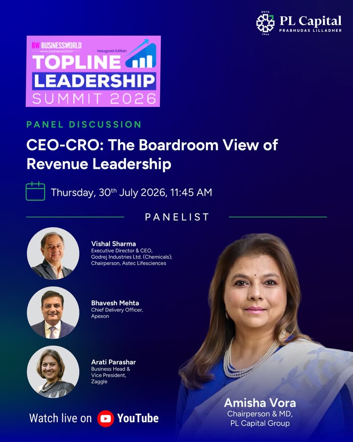 We are pleased to share that Amisha Vora, Chairperson Managing Director, PL Capital Group, will be a Power Speaker at the ...