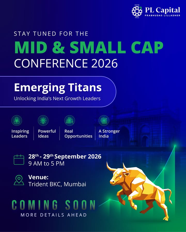 Introducing PL Capital Mid Small Cap Conference 2026 Emerging Titans, where ideas, insights and industry leaders come ...