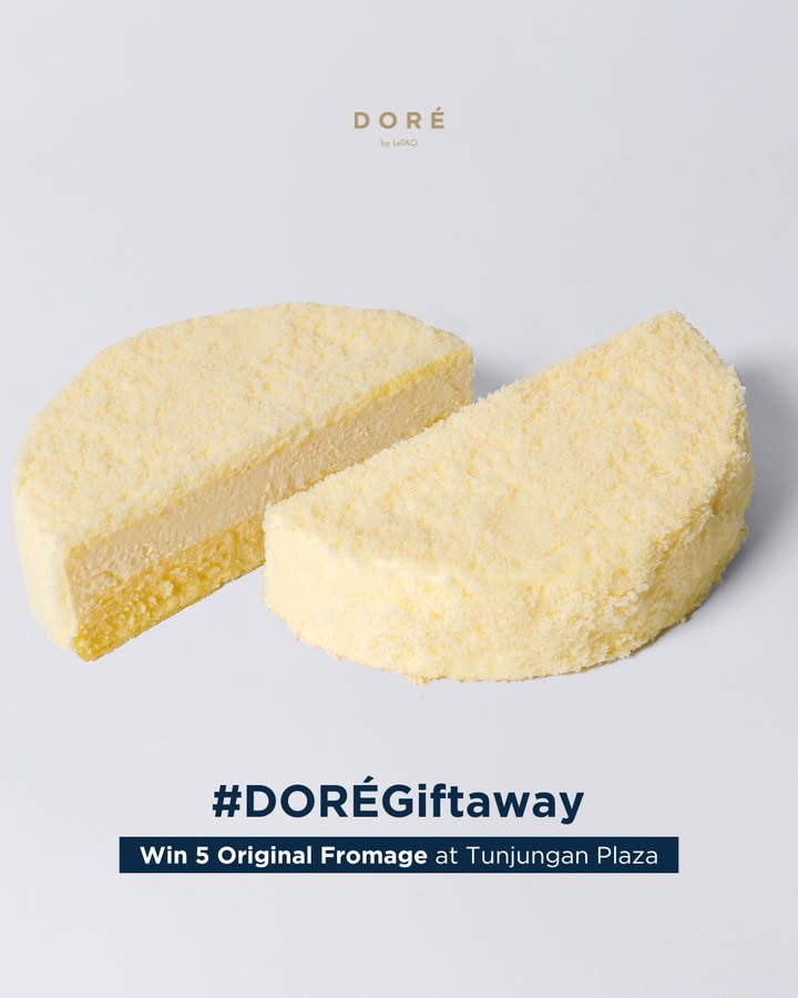  GIVEAWAY ALERT Stand a chance to win our Original Fromage at tunjungan plaza for 5 lucky aDOR bles How t...