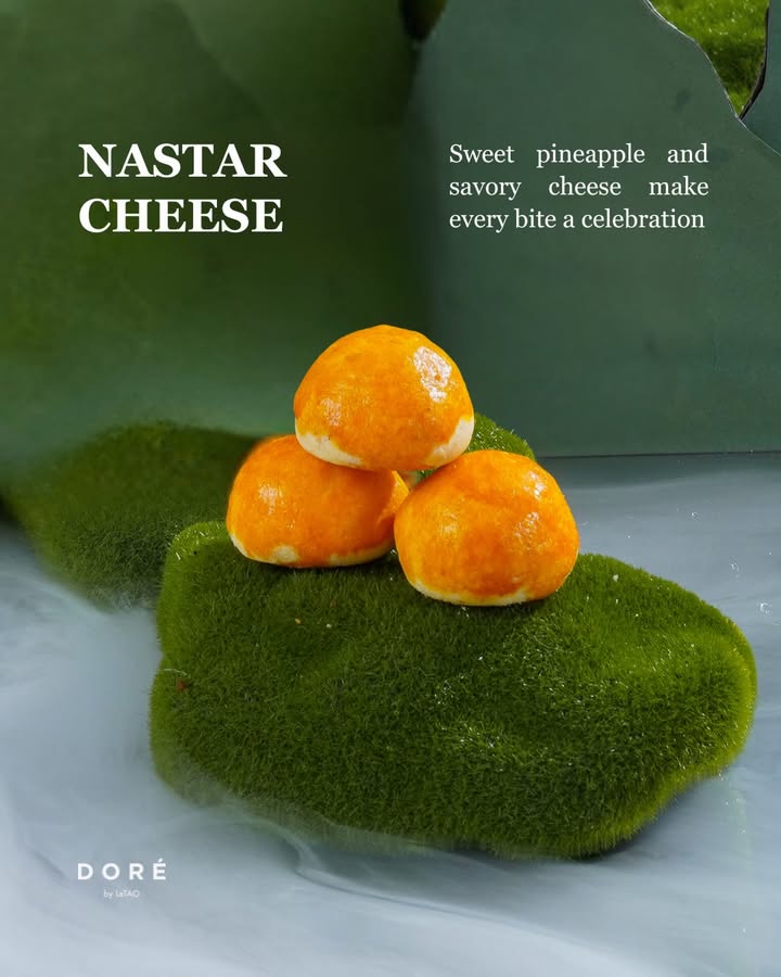 Our Nastar Cheese combines savory cheese and sweet pineapple filling in every bite Find this creation inside our Chine...
