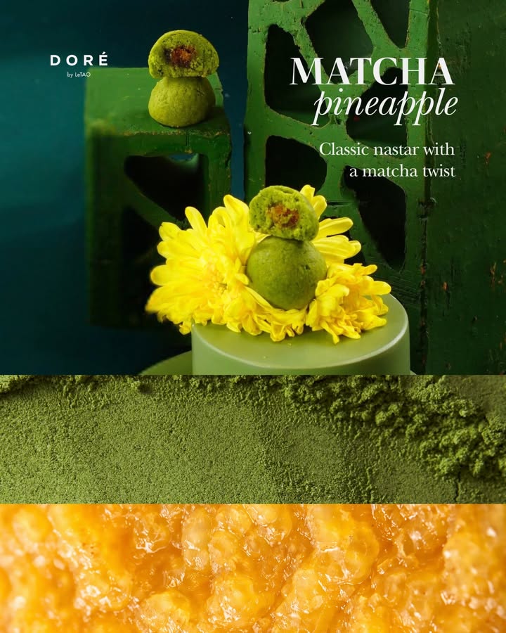Our new treat for Ramadan and Eid, Matcha Pineapple A beloved classic nastar with a delicate matcha twist DOR ...