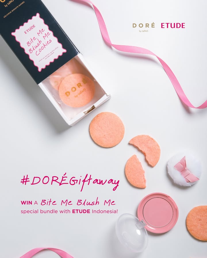  GIVEAWAY ALERT To celebrate the lovely month, stand a chance to win Bite Me Blush Me cookies etudeindonesiaoff...