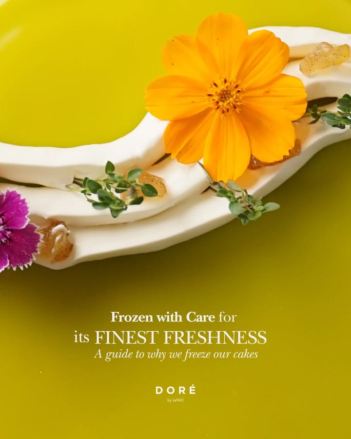 In crafting our cakes, we freeze them using LeTAOs bespoke freezing technology Slide to understand more why we do th...