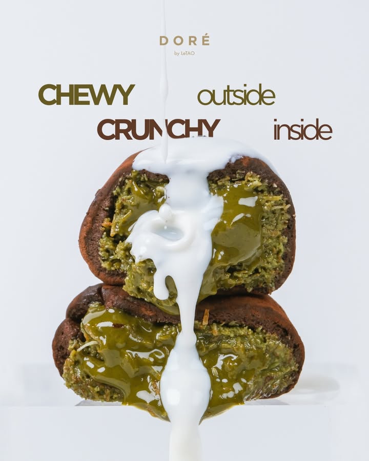 Chewy outside, crunchy inside And when it meets cheesy soft serve, its a match made in dessert heaven DOR ...