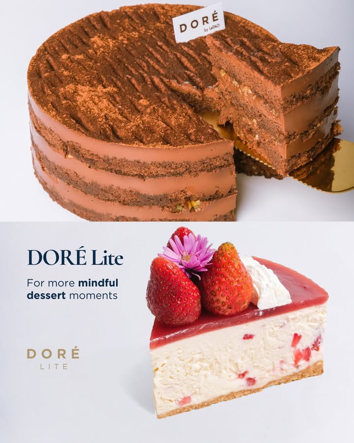 Looking for a healthier way to enjoy cakes Meet our DOR Lite selections Light on the palate, satisfying in every bi...