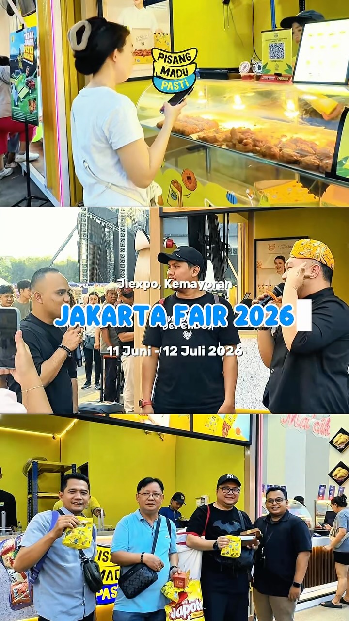 Pikir secara logikaa Ini dia keseruan di Booth Pisang Madu Pasti makin lengkap karena ada Idealis Lagi main ke PR...