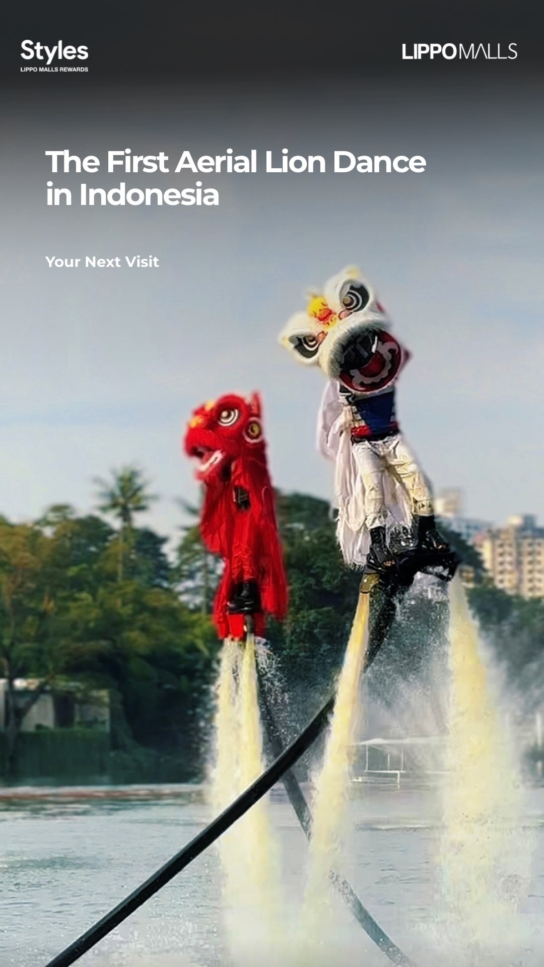 BARONGSAI TERBANG DI ATAS DANAU Aerial Lion Dance yang viral di China bisa kamu lihat LIVE dan FREE di ...