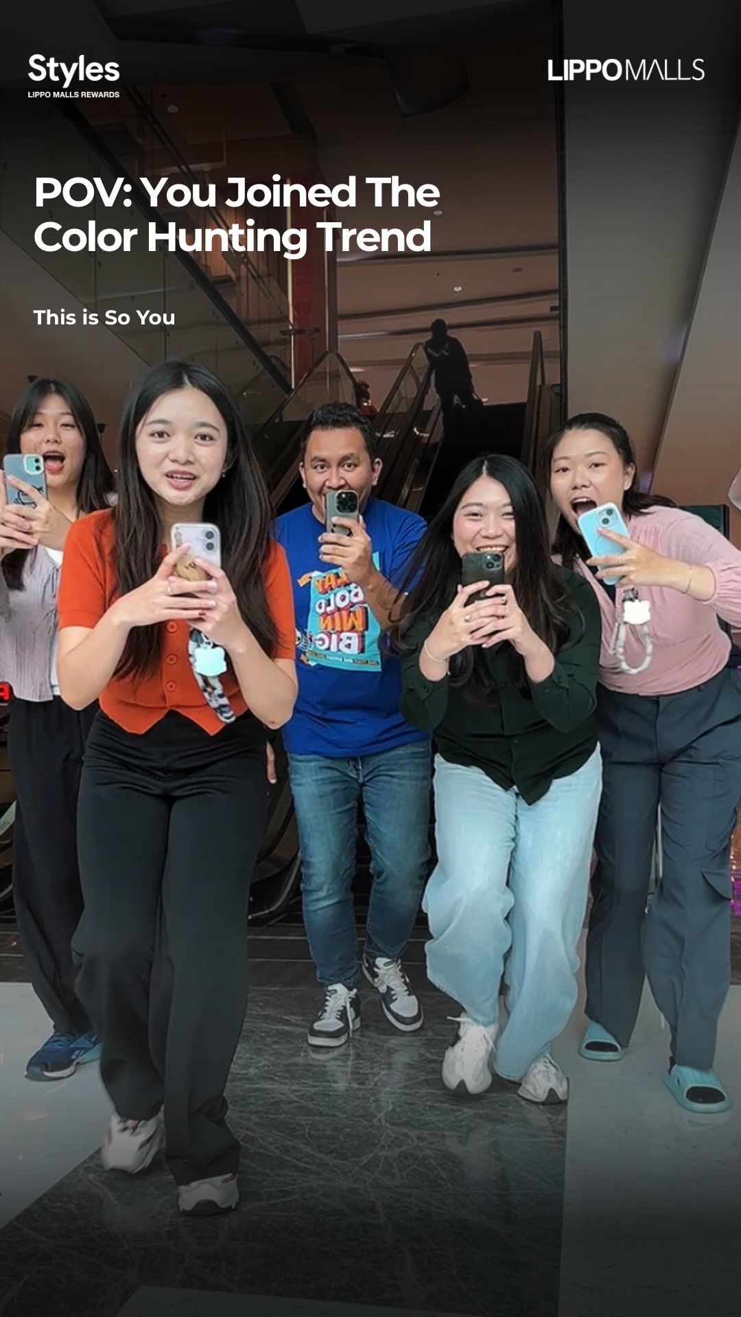 Kalau lagi di Lippo Malls, coba ikutan trend color hunting ini deh Seru banget buat cari warna yang lagi match sam...