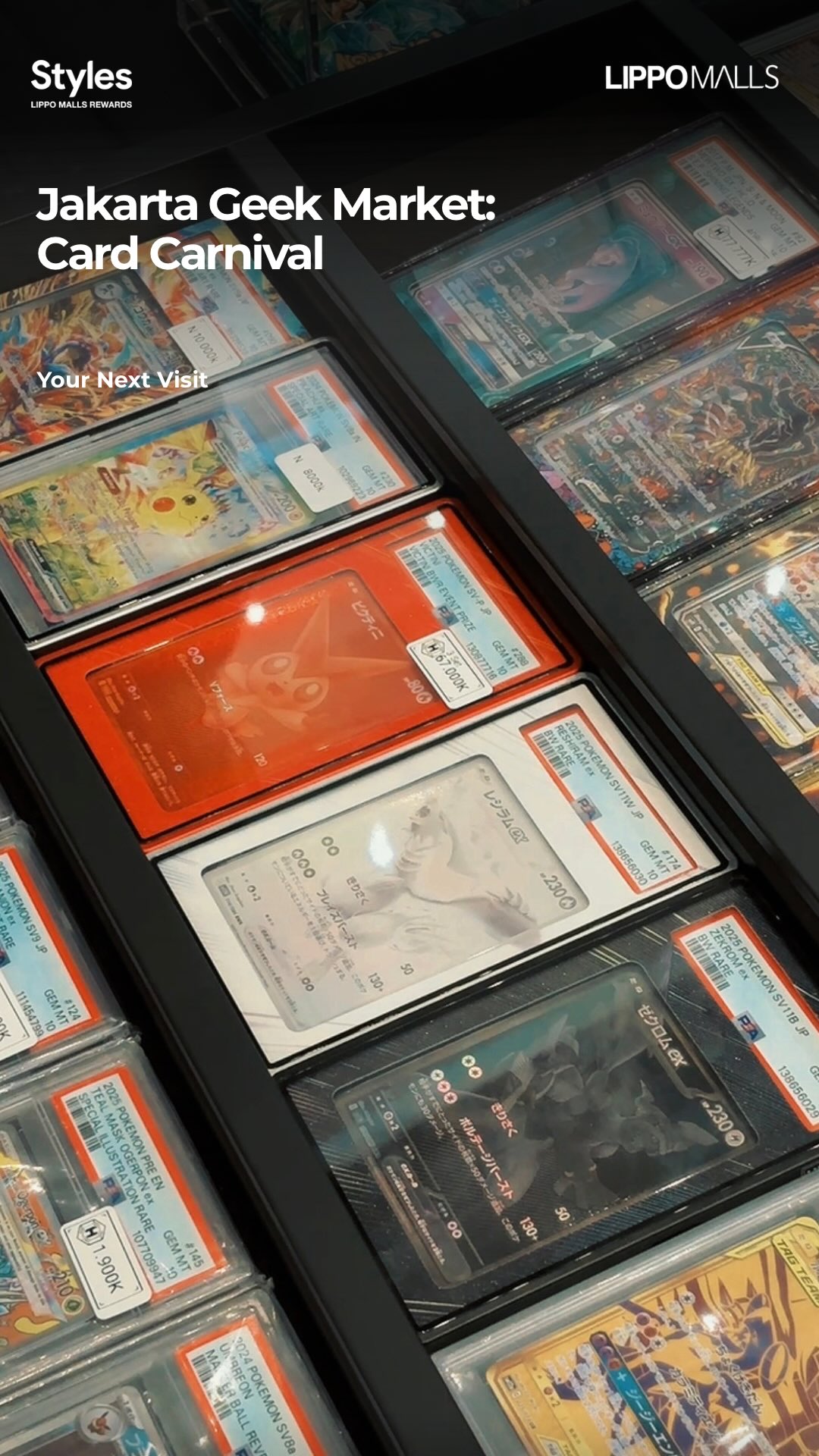 Hunting Kartu Pokemon di sini bisa ketemu banyak koleksi rare, jual beli dan trade in loh Jakarta Geek Market ...