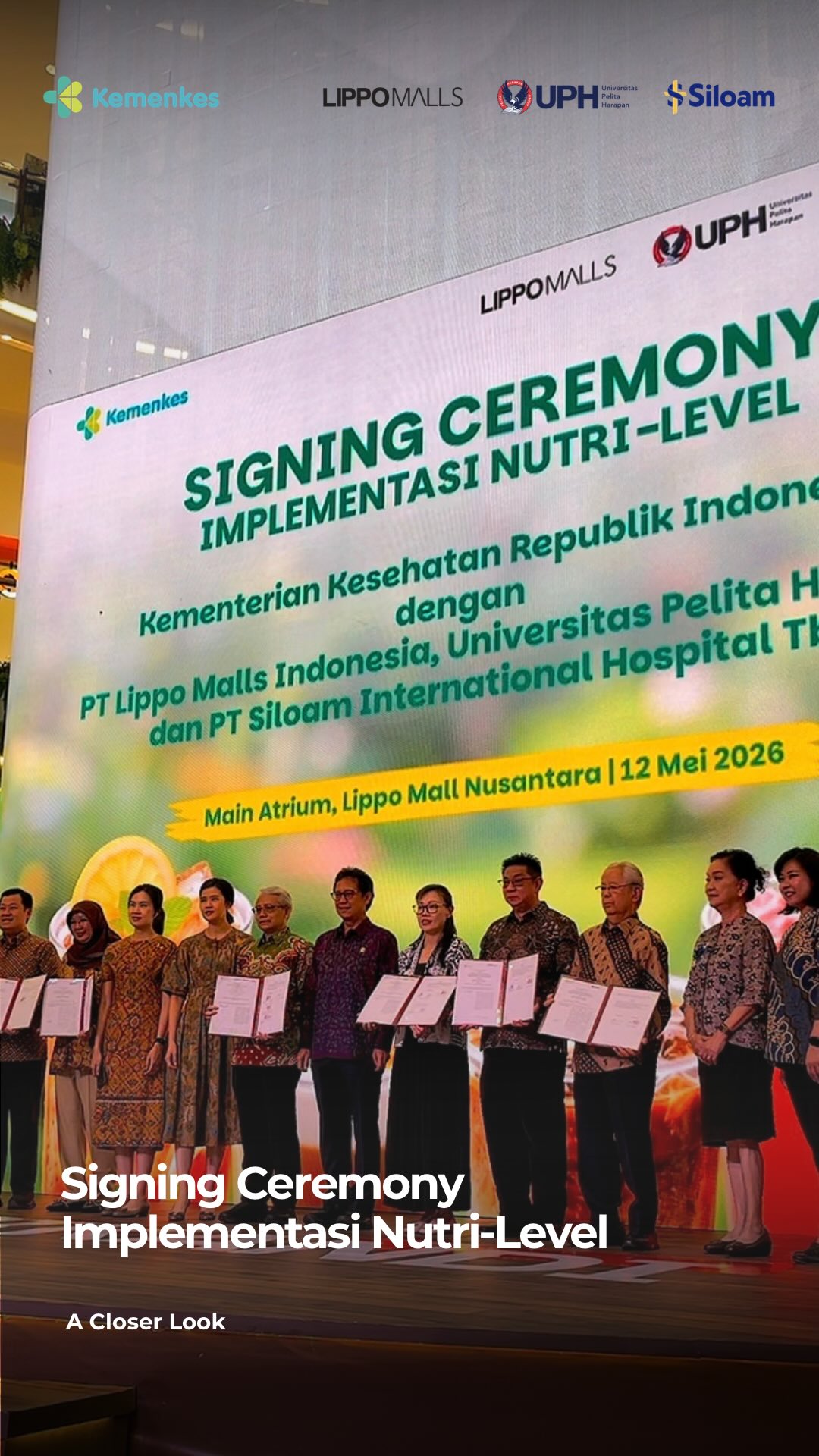 Dalam wujud komitmen mendukung kesehatan masyarakat, PT Lippo Malls Indonesia LMI bangga bersinergi dengan Kemenkes RI, UP...