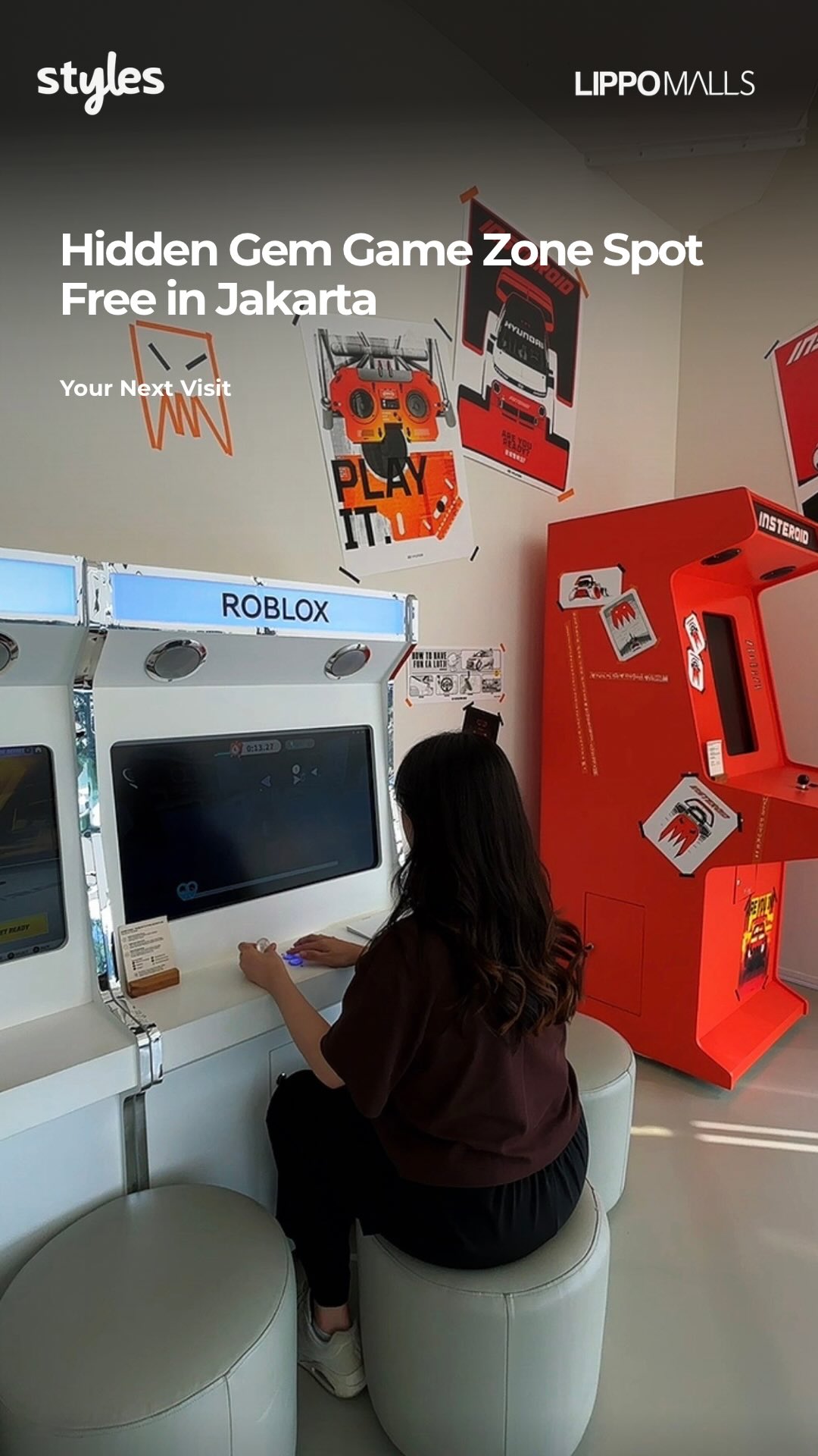 Hidden gem game zone spot di mall Jakarta yang gratis Hyundai Motorstudio SPARK Ada interactive immersive LED sampa...