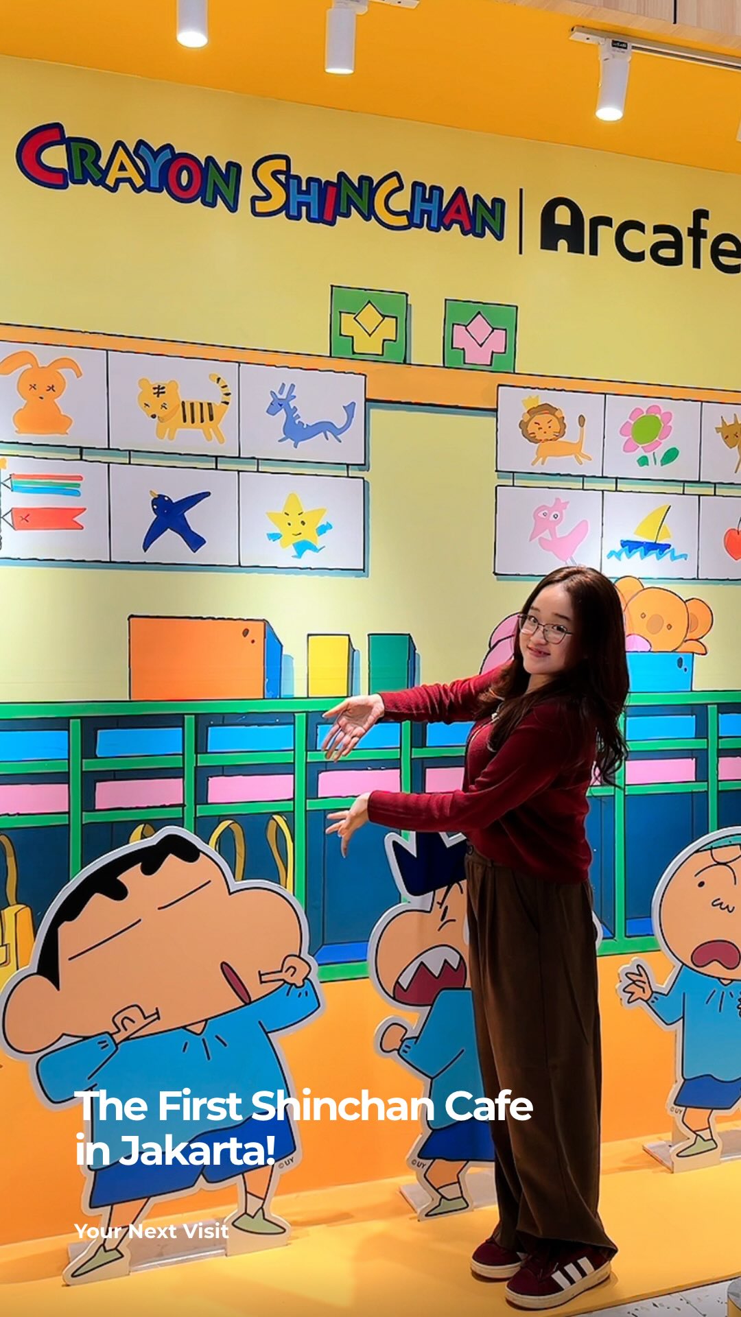 Bukan di Jepang Crayon Shinchan Cafe Pertama di Indonesia sudah buka di Jakarta loh Lippo Mall Puri LG Floor S...